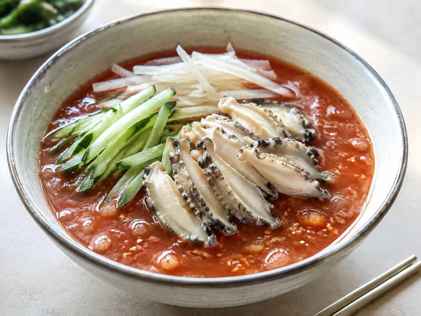 전복 물회
